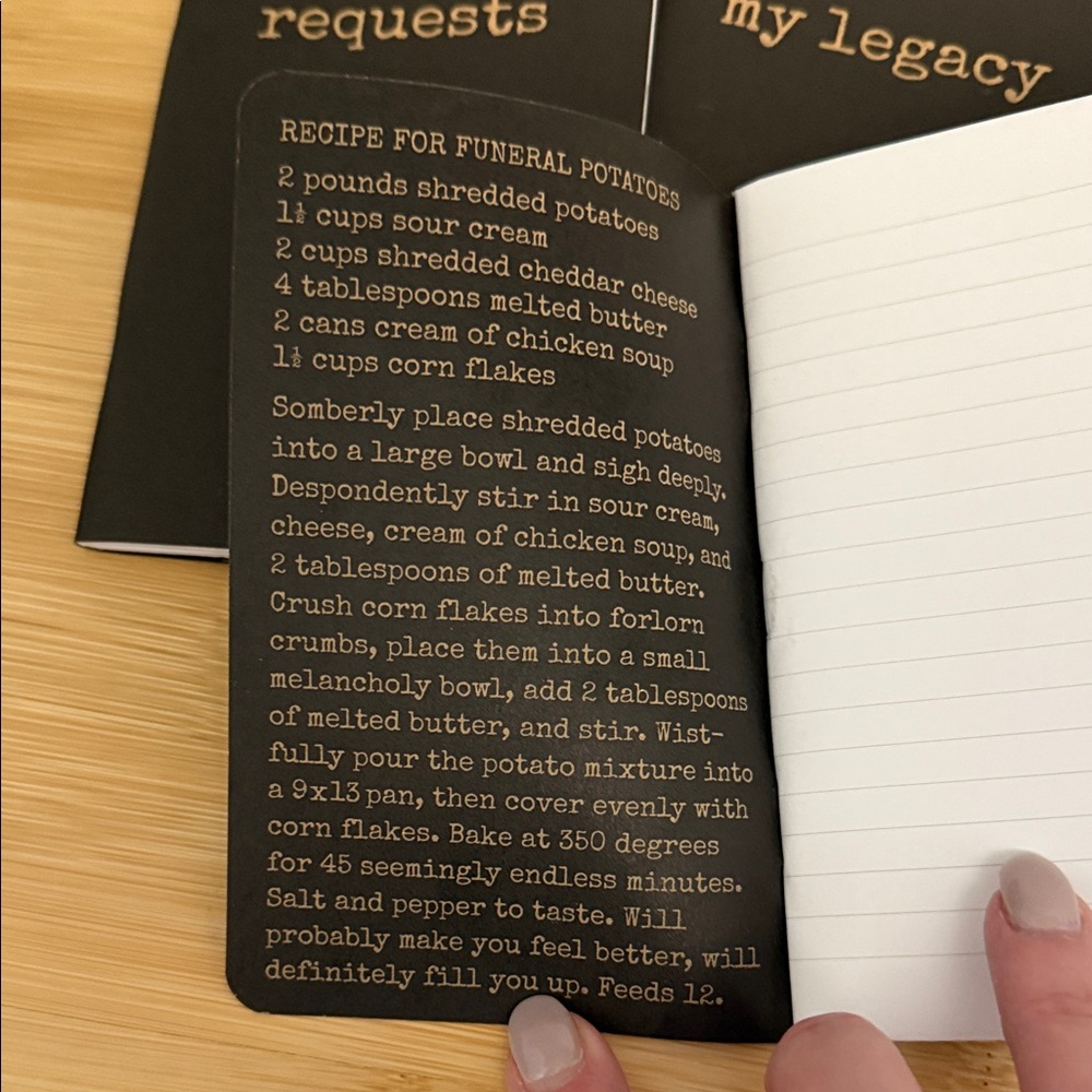 Final Notes Epitaph Idea Set of 3 Notebooks from Accoutrements Archie McPhee - Picture 6 of 10